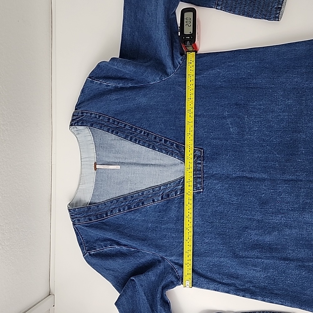 Free People Dreaming of Denim Tunic Hendrix Blue Size M - Picture 8 of 15